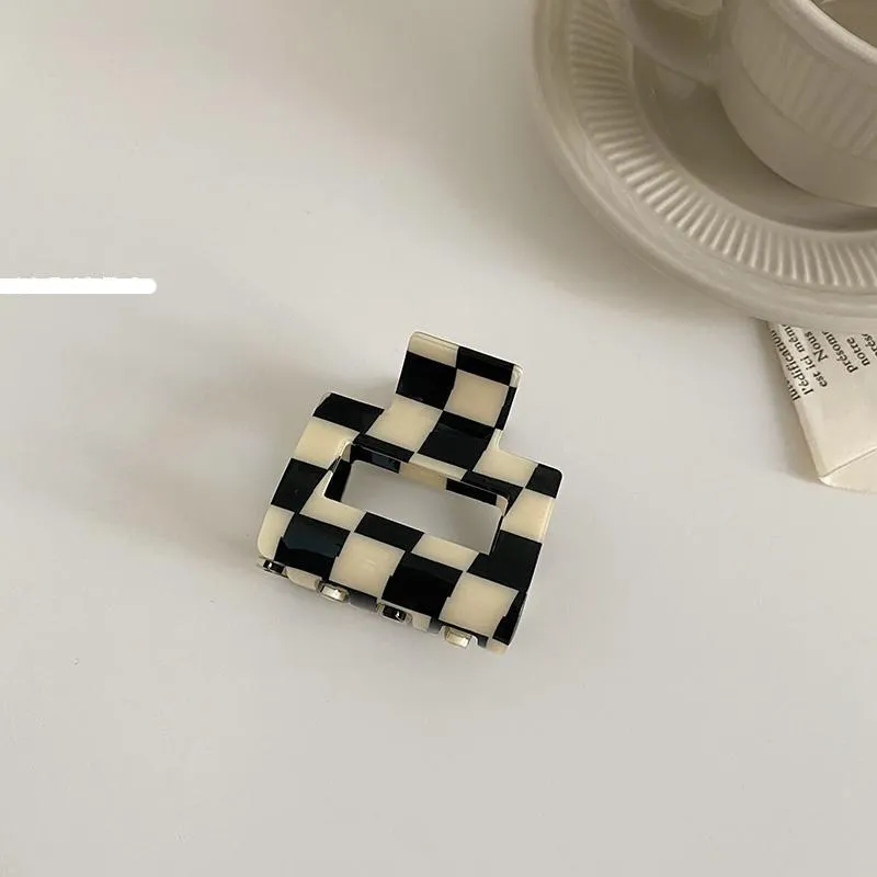 Checkerboard Claw Clip