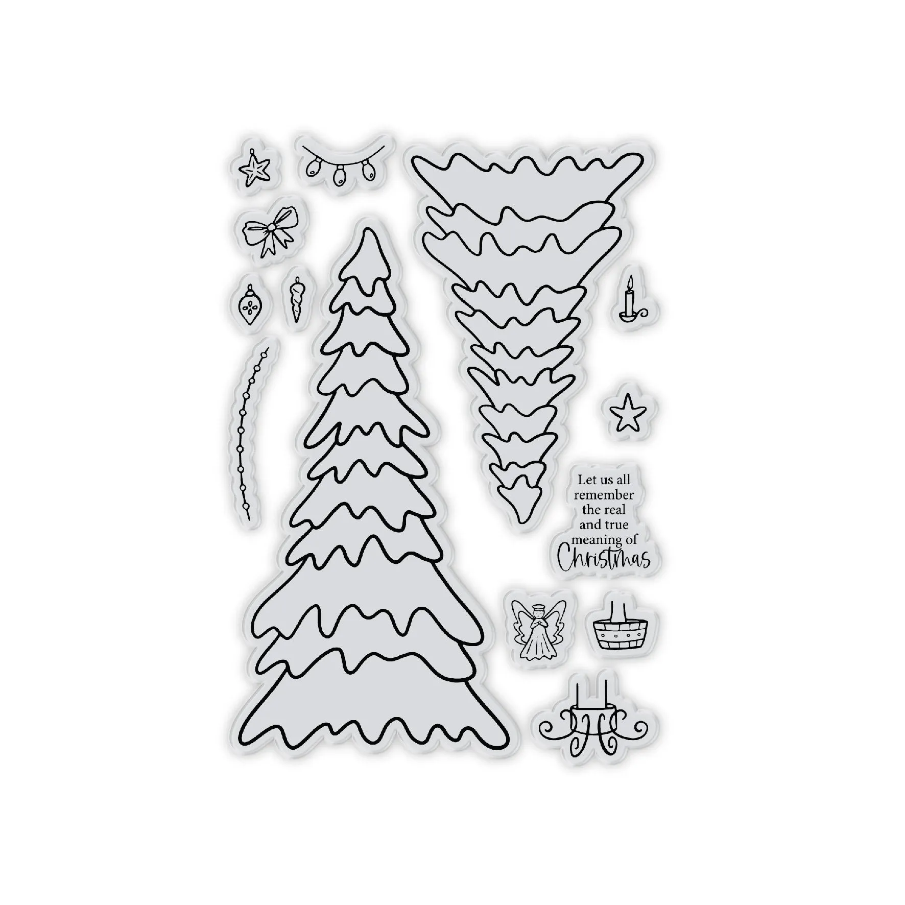 Chloes Creative Cards Die & Stamp Set - Snowy Tree