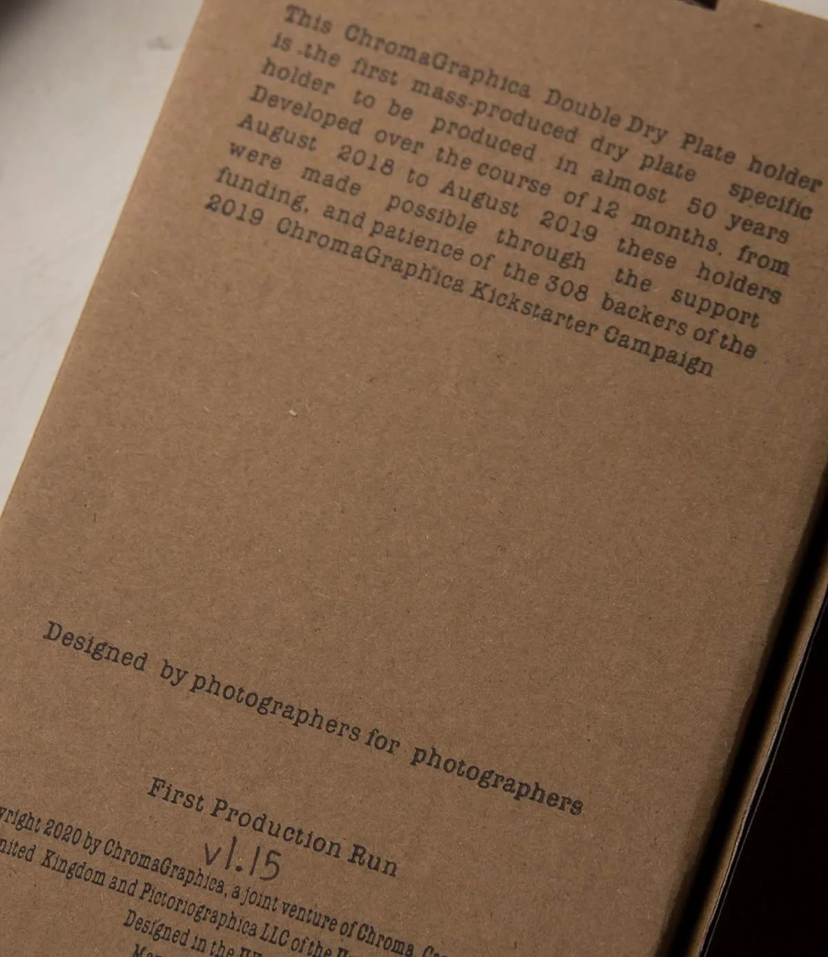 ChromaGraphica Double Dry Plate Holder - 4x5