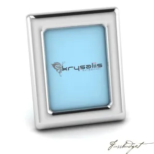 Classic Rectangle Sterling Silver Baby Picture Frame