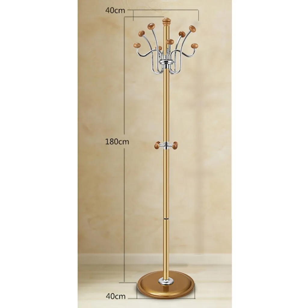 Coat Stand Rack Stainless Steel Simple Assembly Hangers Landing Creative Racks ( Color : Black , Size : B )