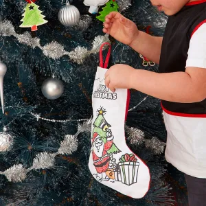Colour-In Christmas Stocking - Bulk Price (Mixed Designs)