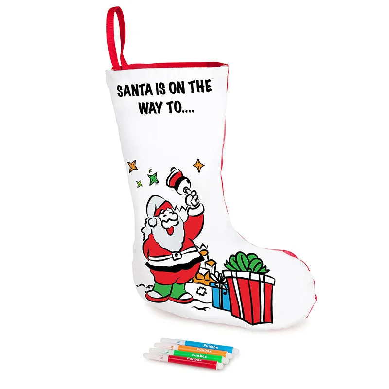 Colour-In Christmas Stocking
