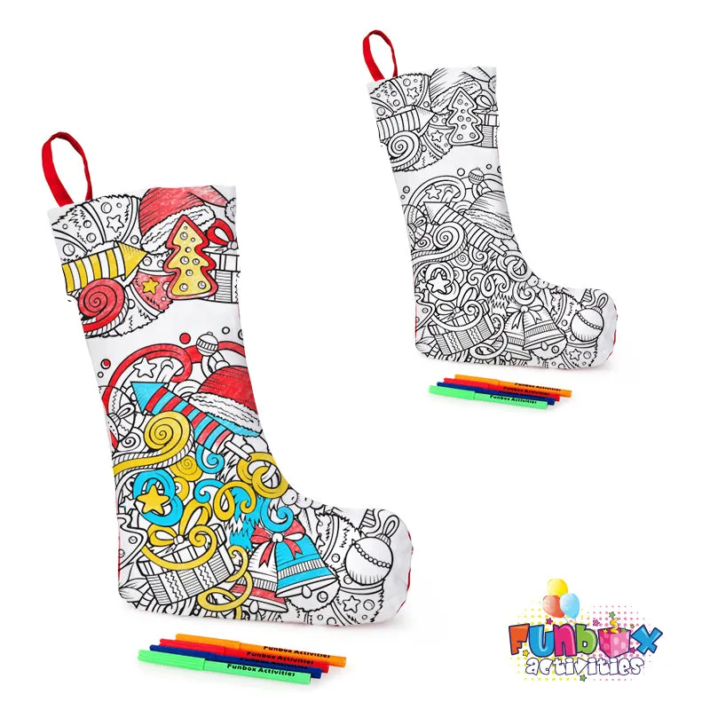 Colour-In Christmas Stocking