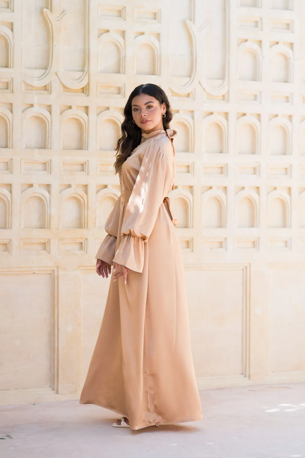 Copper Glow Abaya