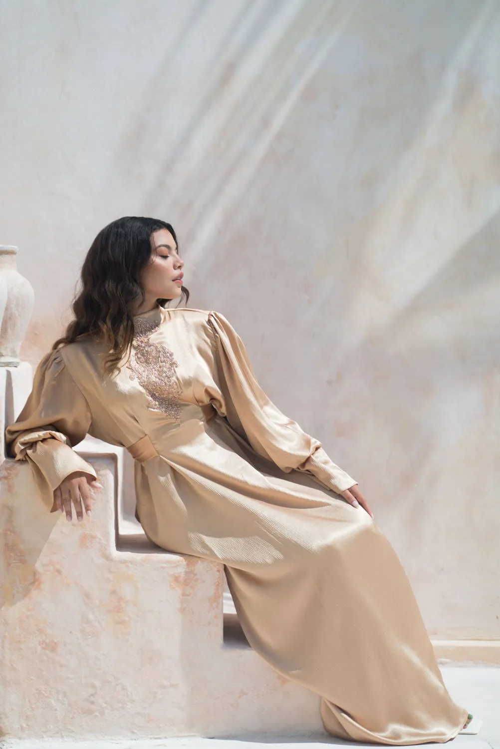 Copper Glow Abaya