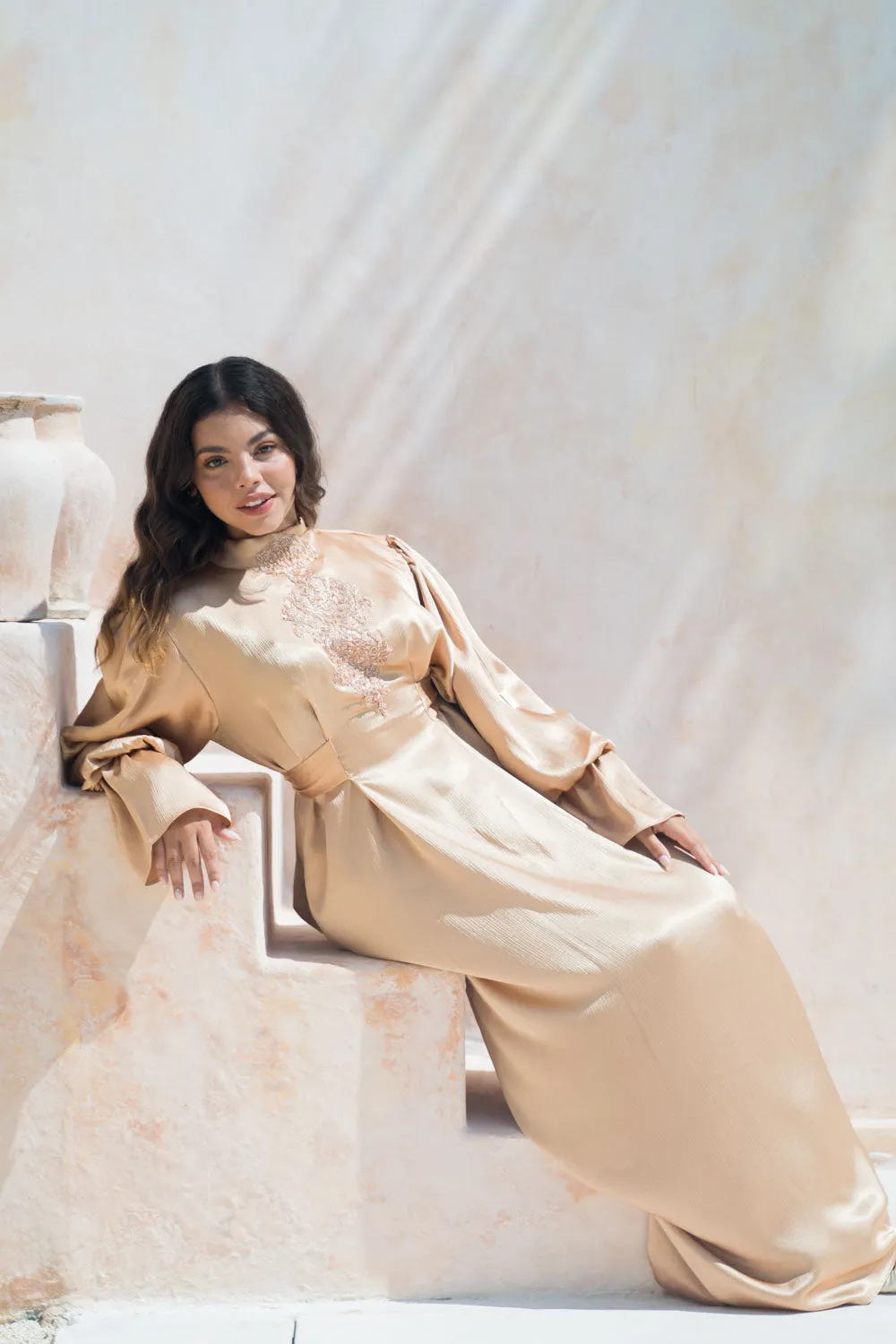 Copper Glow Abaya