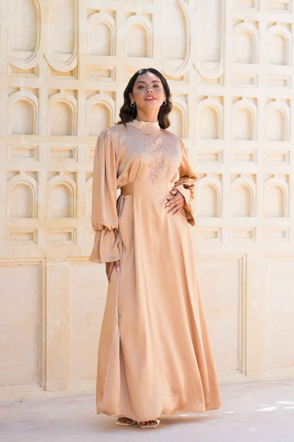 Copper Glow Abaya