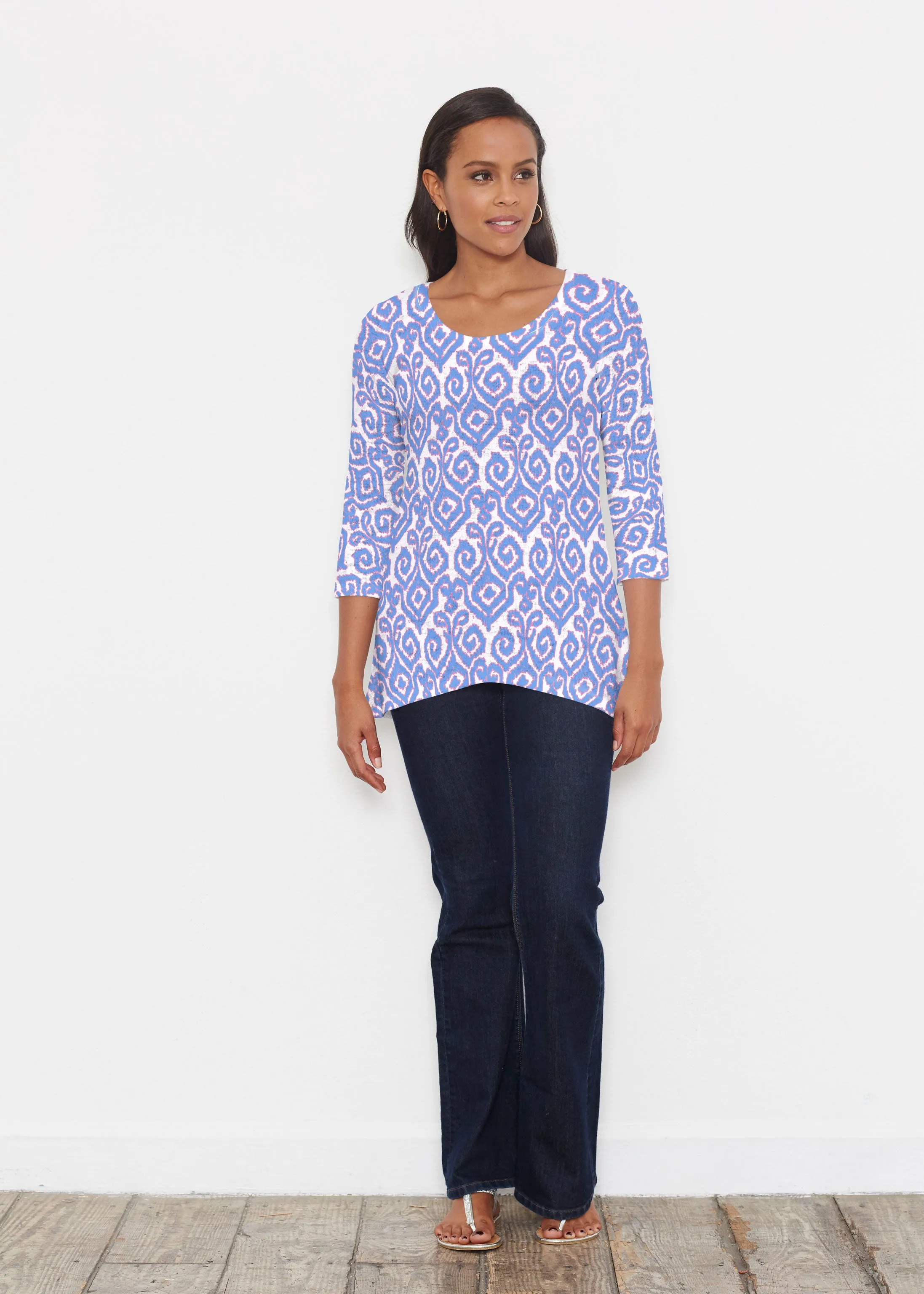 Crayola Royal (8023) ~ Katherine Hi-Lo Thermal Tunic