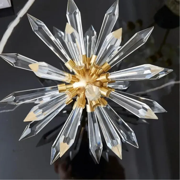 Creative Crystal Sea Urchin Sculpture