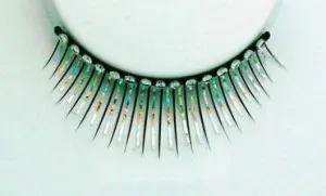 Crystals & Tinsel False Eyelashes Silver
