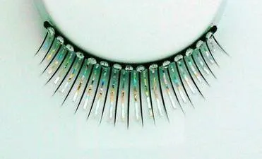 Crystals & Tinsel False Eyelashes Silver