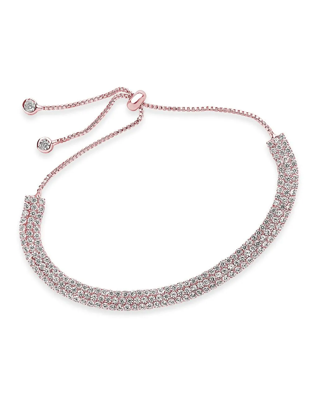 CZ Triple Slider Bracelet