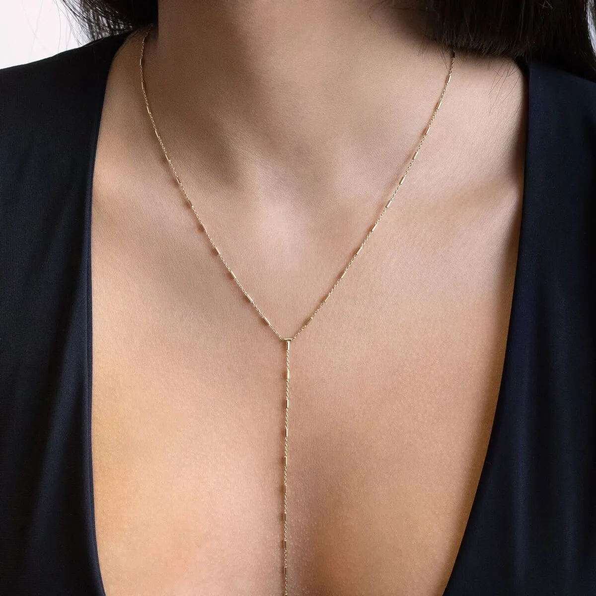 Dainty Bar Lariat