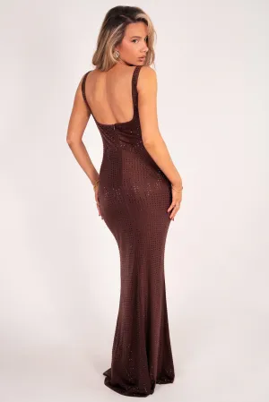 Dalina Brown Dress