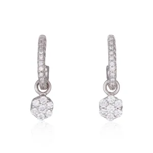 Dangling flower earrings