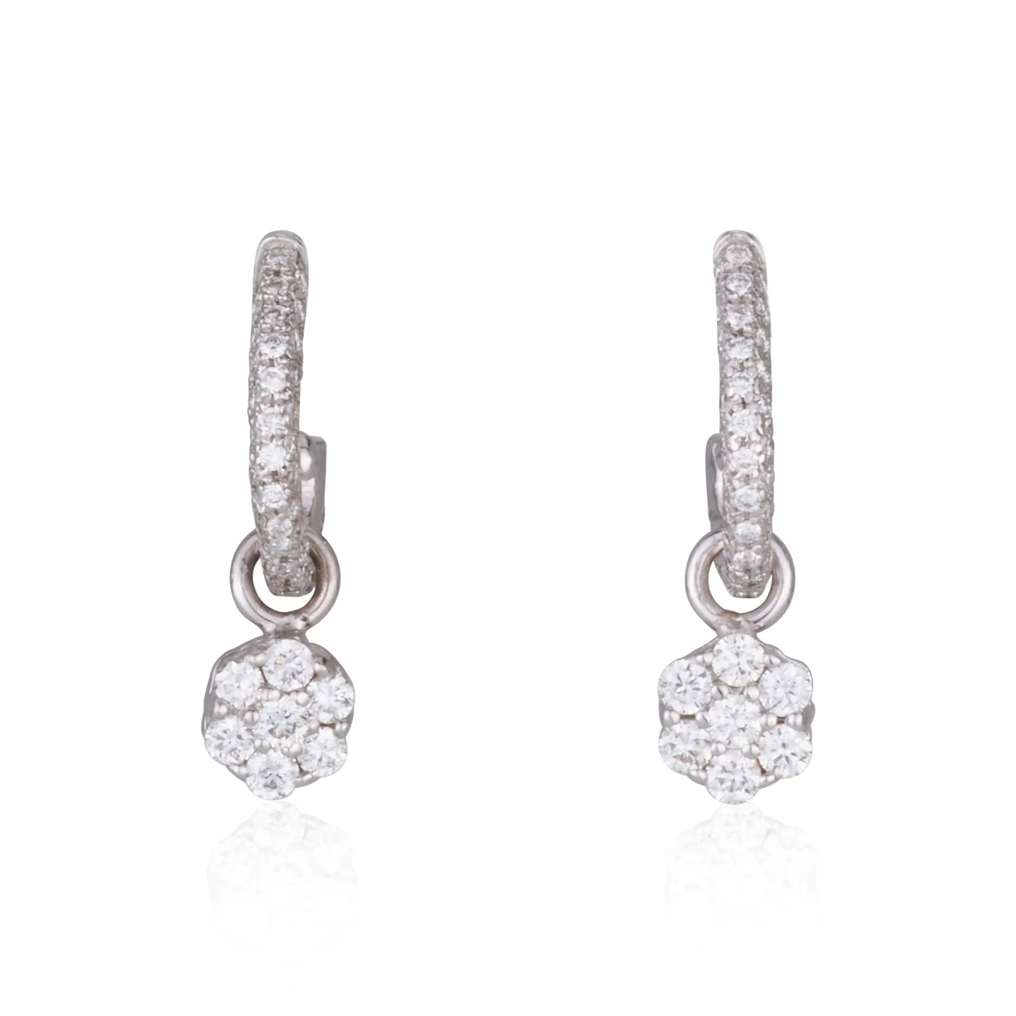 Dangling flower earrings