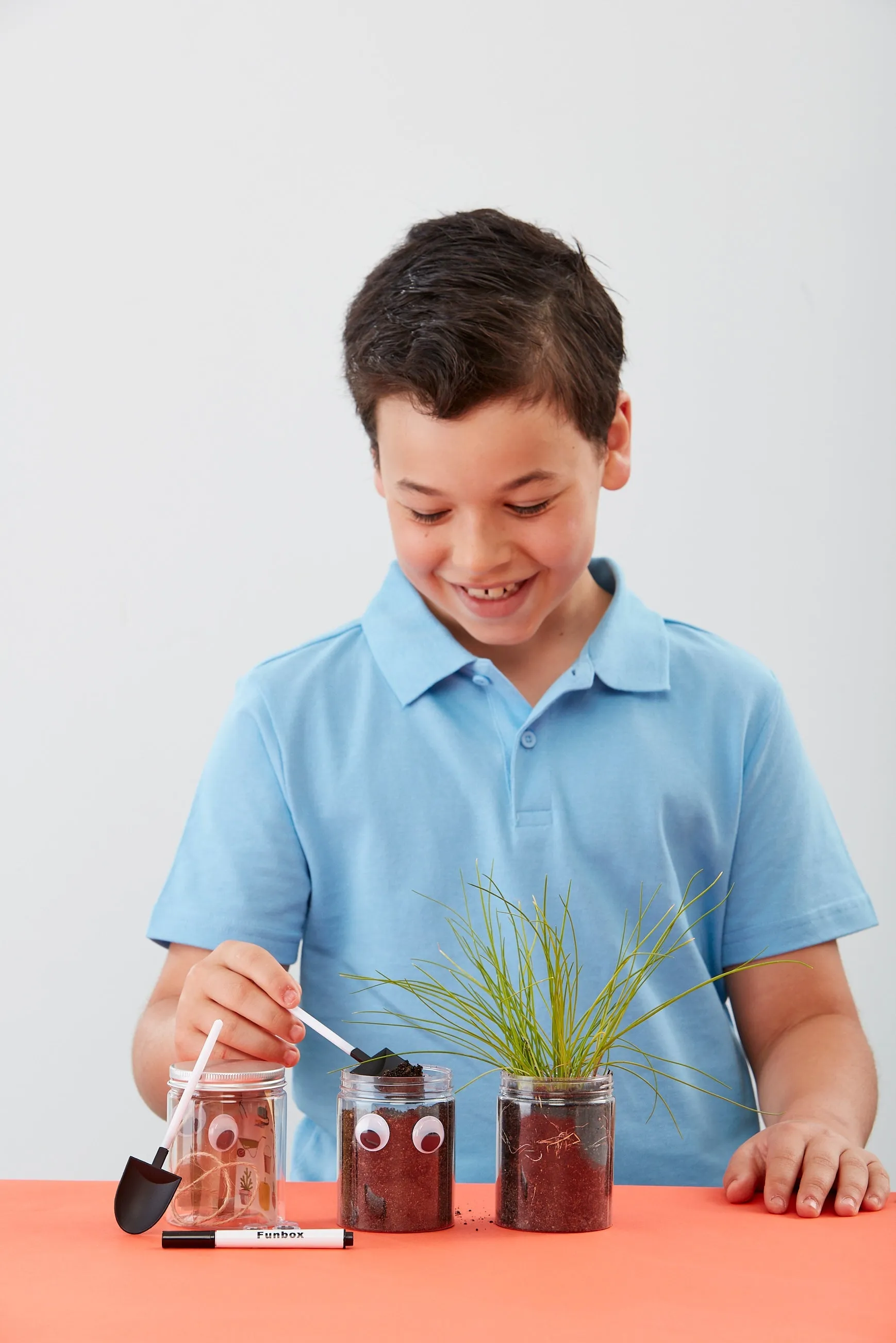 Diy Grass Head Jar Planting Kit
