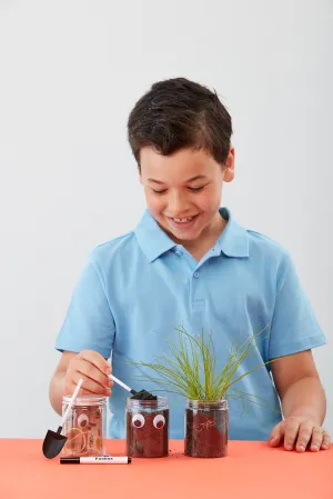 Diy Grass Head Jar Planting Kit