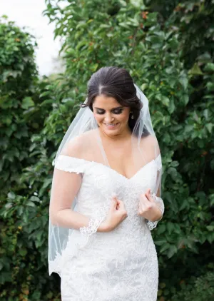DIY Lace Fingertip Length Wedding Veil Pattern PDF Tutorial