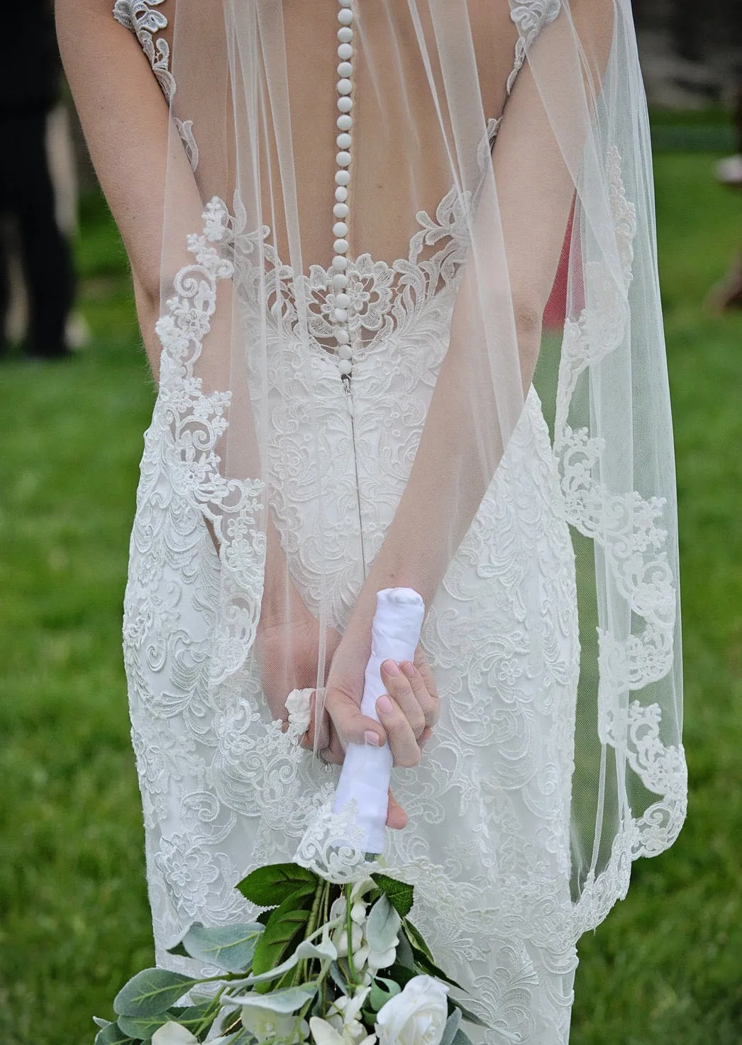 DIY Lace Fingertip Length Wedding Veil Pattern PDF Tutorial