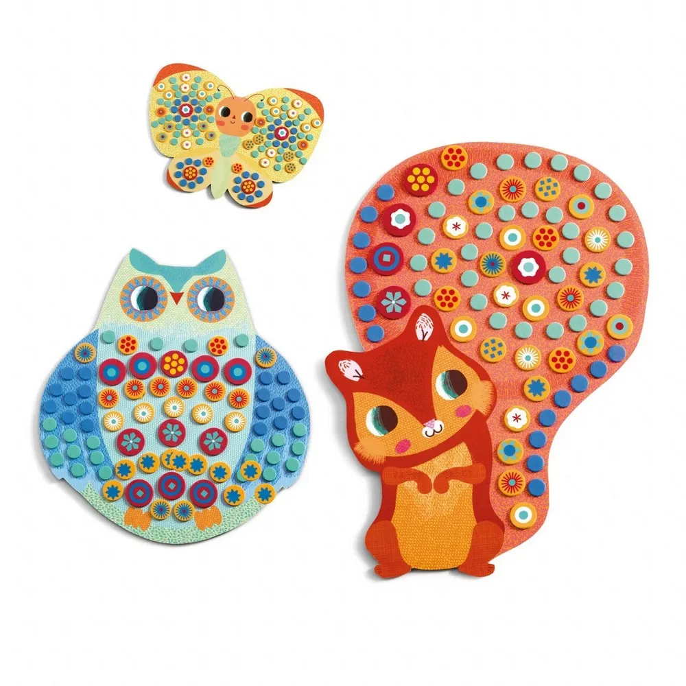 Djeco - Mozaic cu animale - Milfiori DJ08897