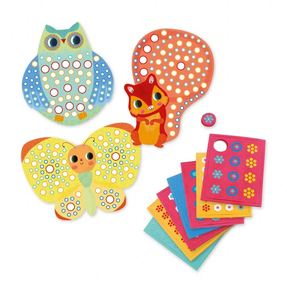 Djeco - Mozaic cu animale - Milfiori DJ08897