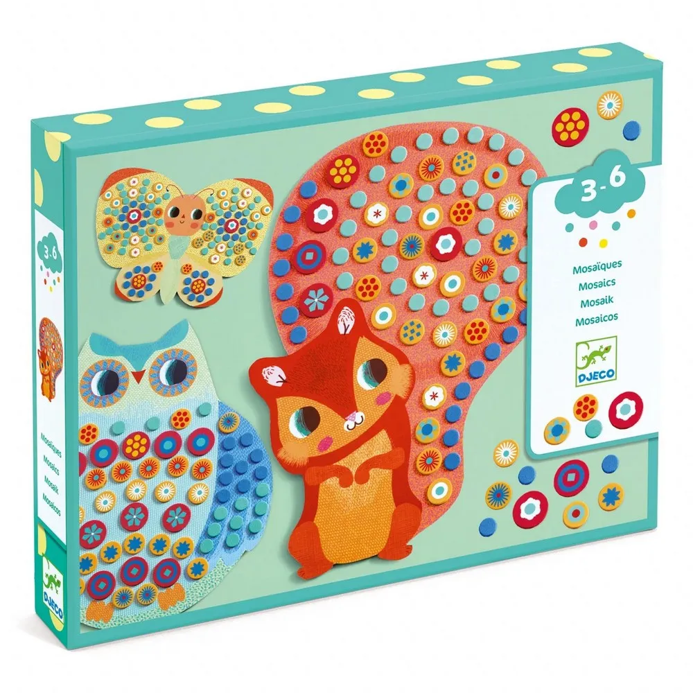 Djeco - Mozaic cu animale - Milfiori DJ08897