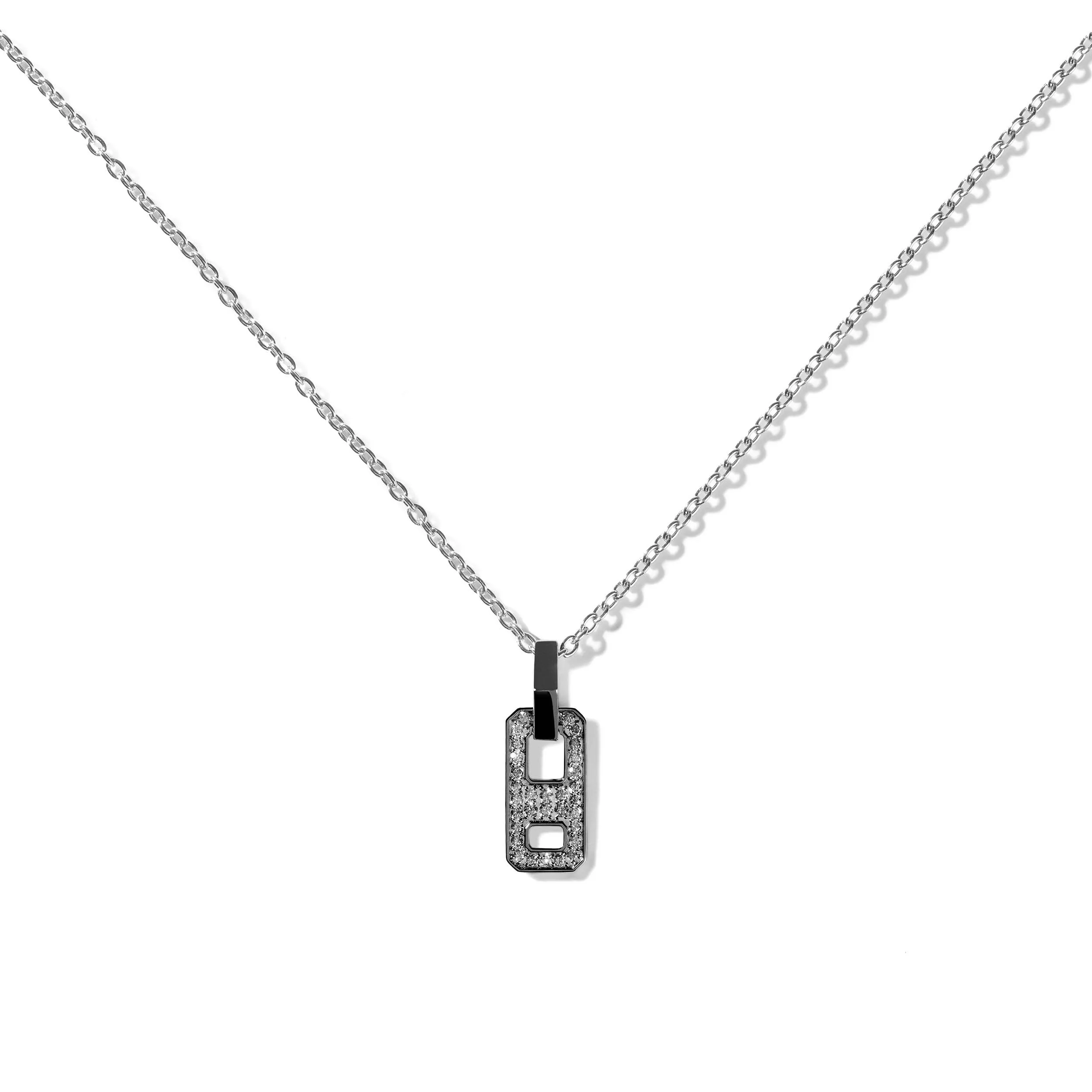DNA Mini Pave Diamond Necklace for Men