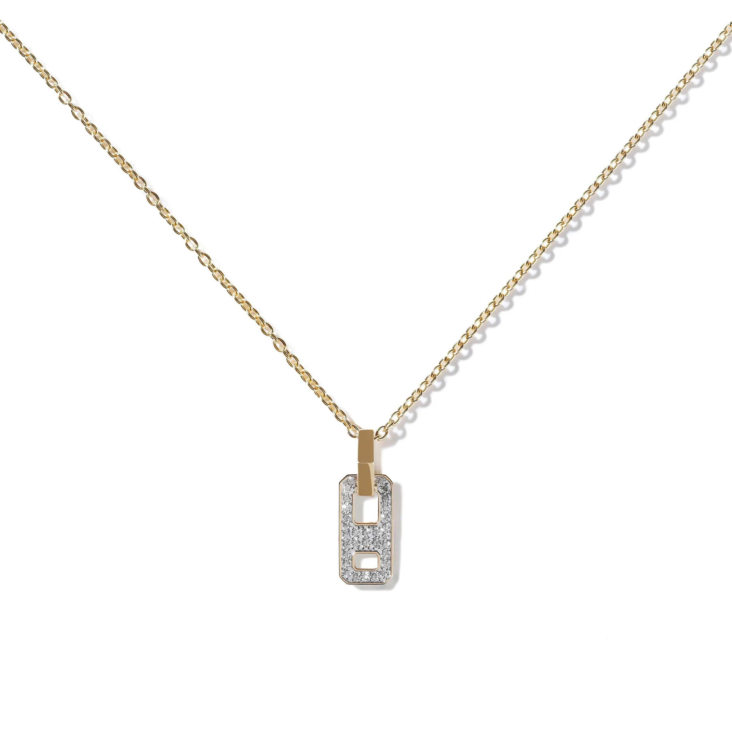 DNA Mini Pave Diamond Necklace for Men
