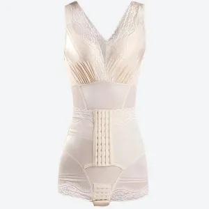 Elegant Lace Shapewear Bodysuit Dresses