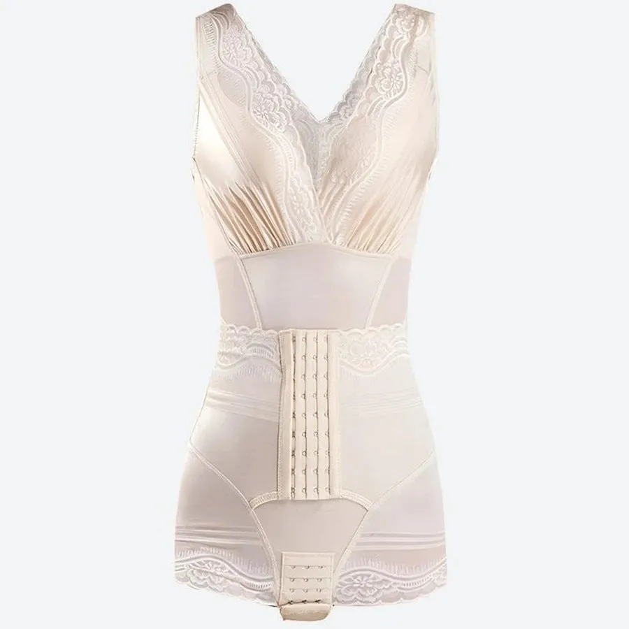Elegant Lace Shapewear Bodysuit Dresses