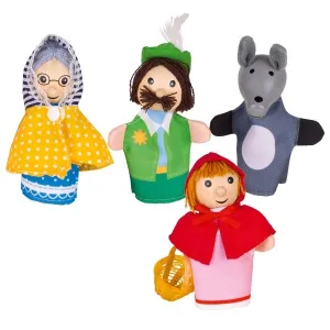 Finger Puppets Red Riding Hood - Wooden Toys