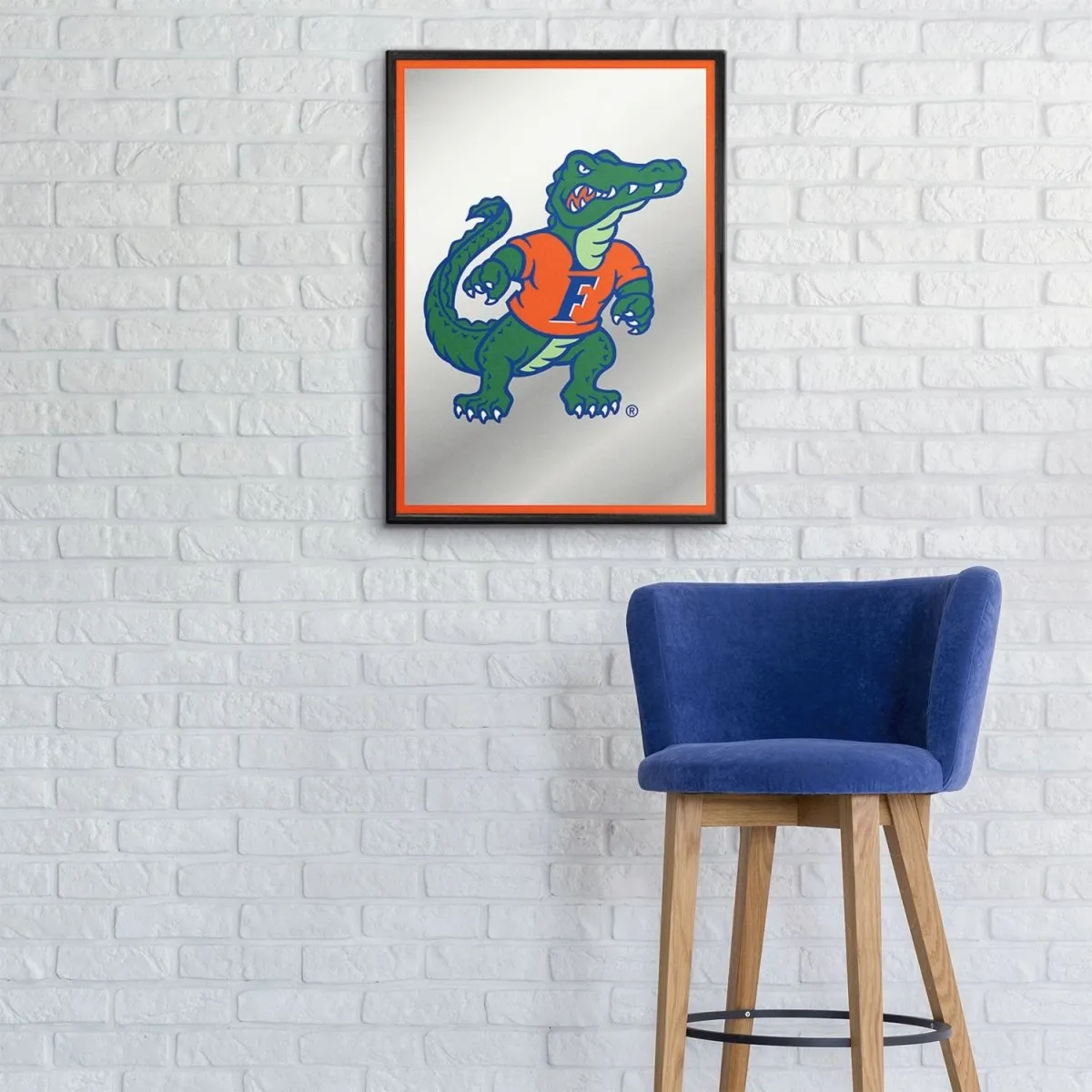 Florida Gators: Mascot - Framed Mirrored Wall Sign