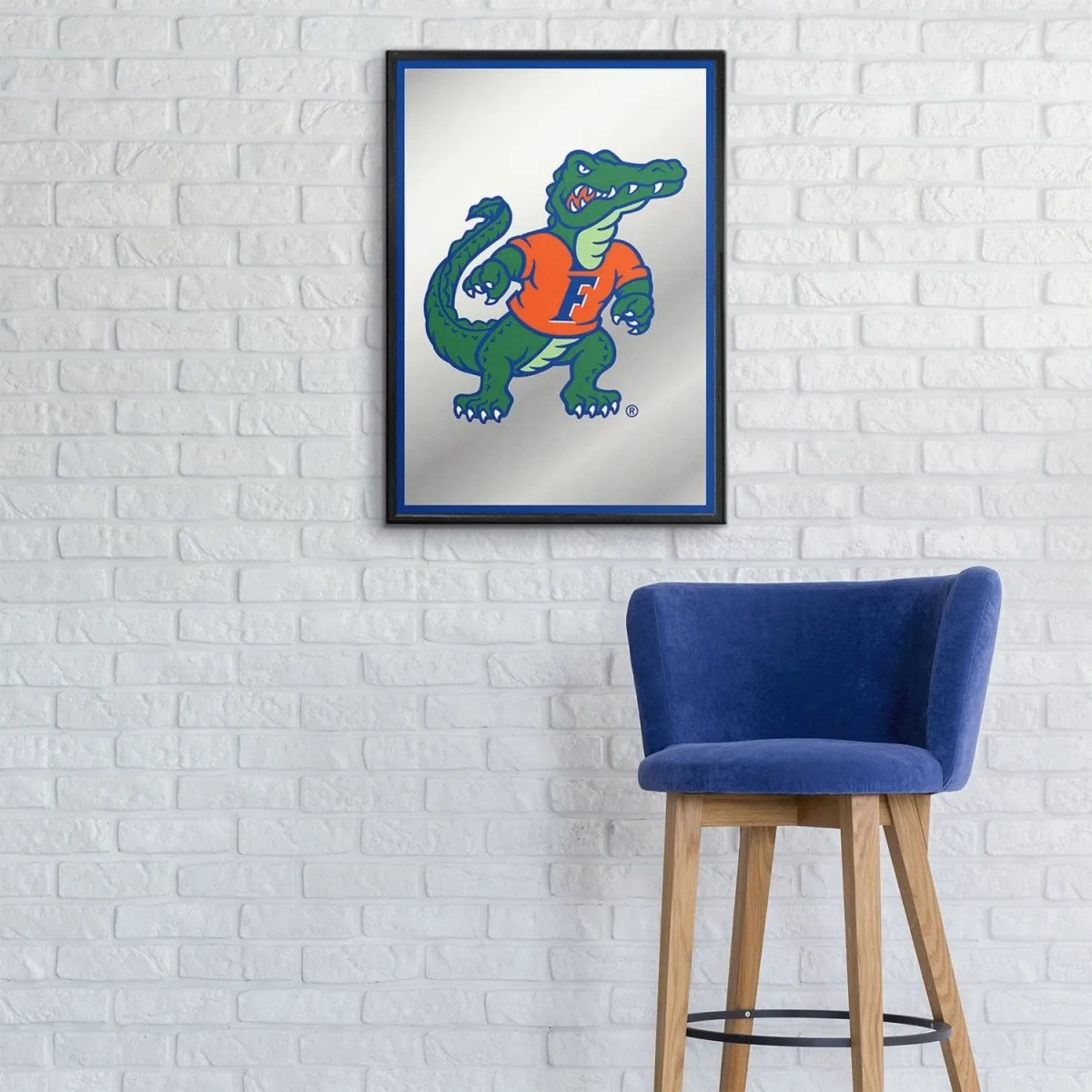 Florida Gators: Mascot - Framed Mirrored Wall Sign