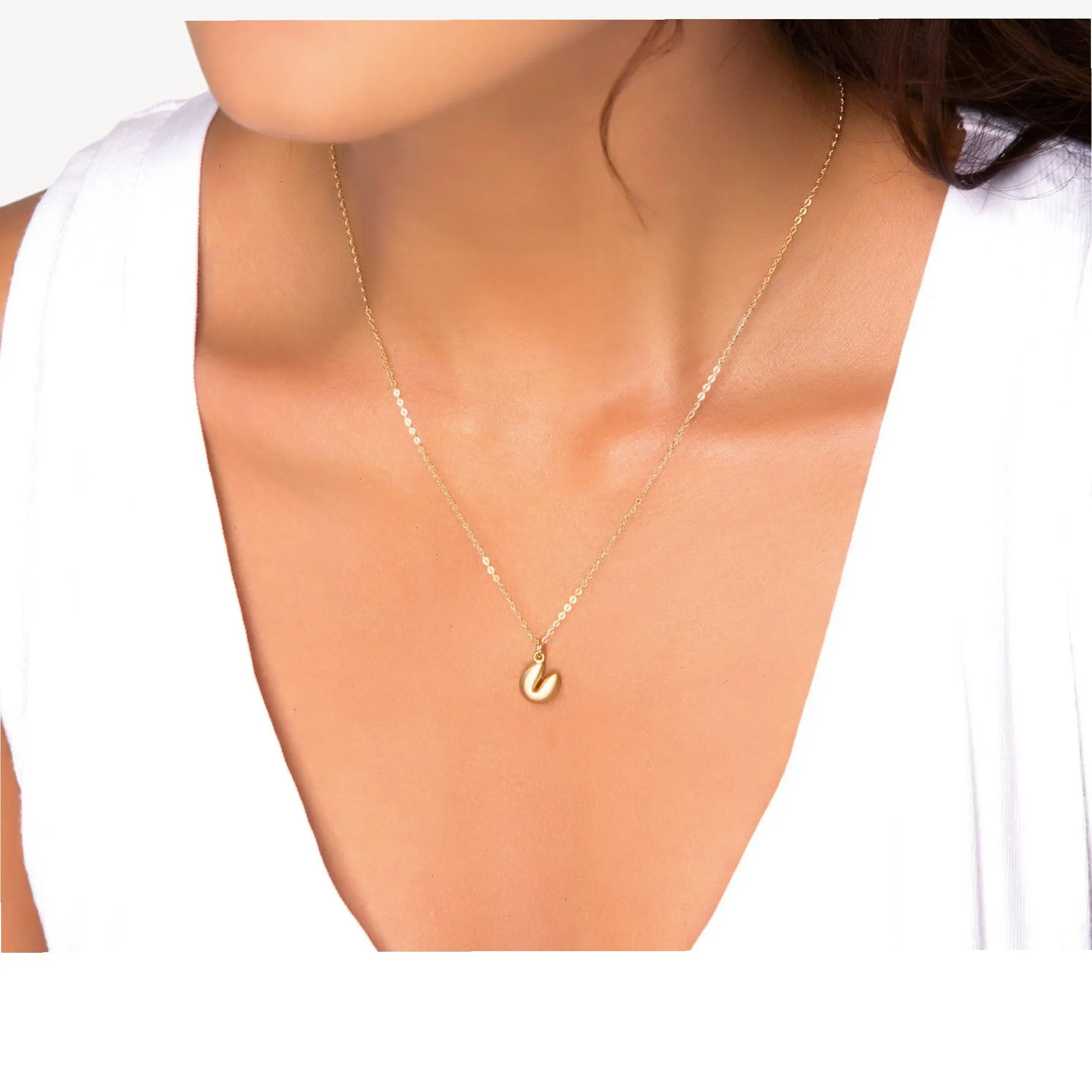 Fortune Cookie Necklace