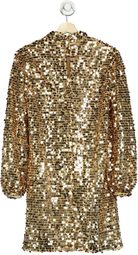 Friends Like These Gold Sequin Dress UK 8