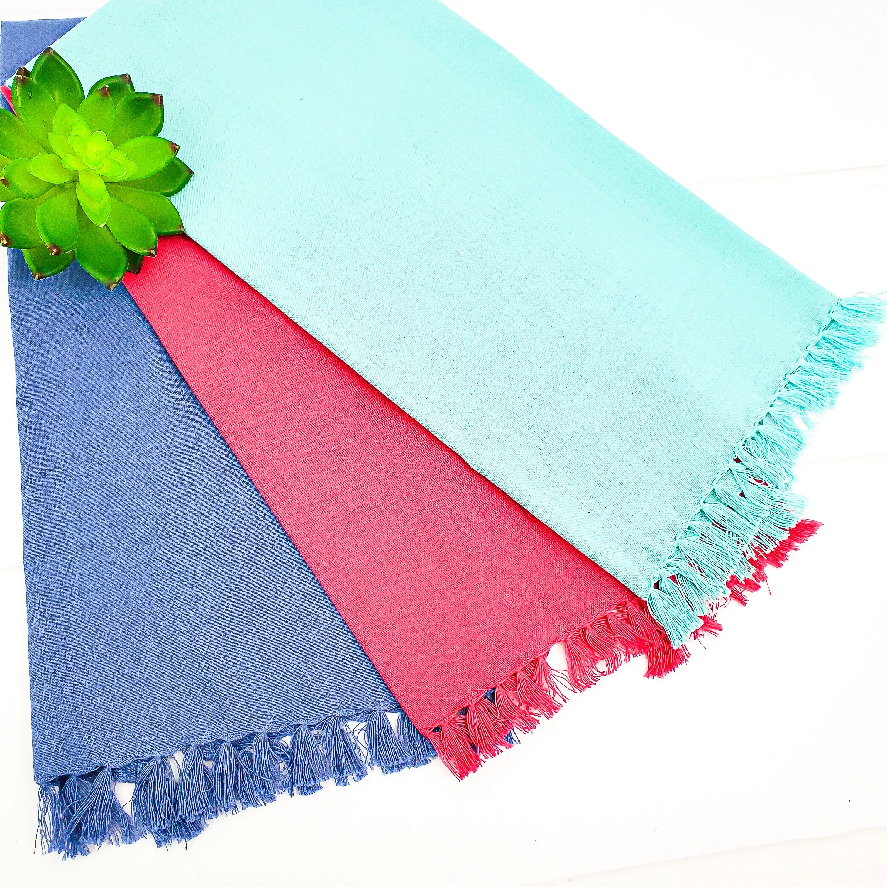 Fringe Guest Hand Towel - Set of Two - 6 Colors