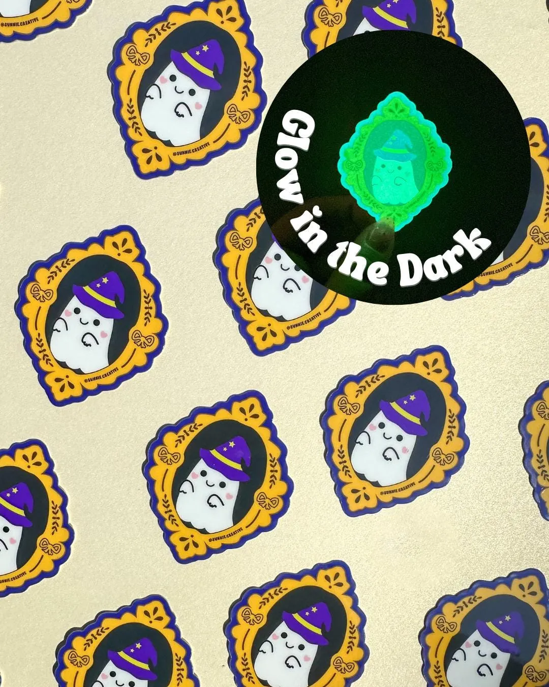 Glowy Ghost Sticker