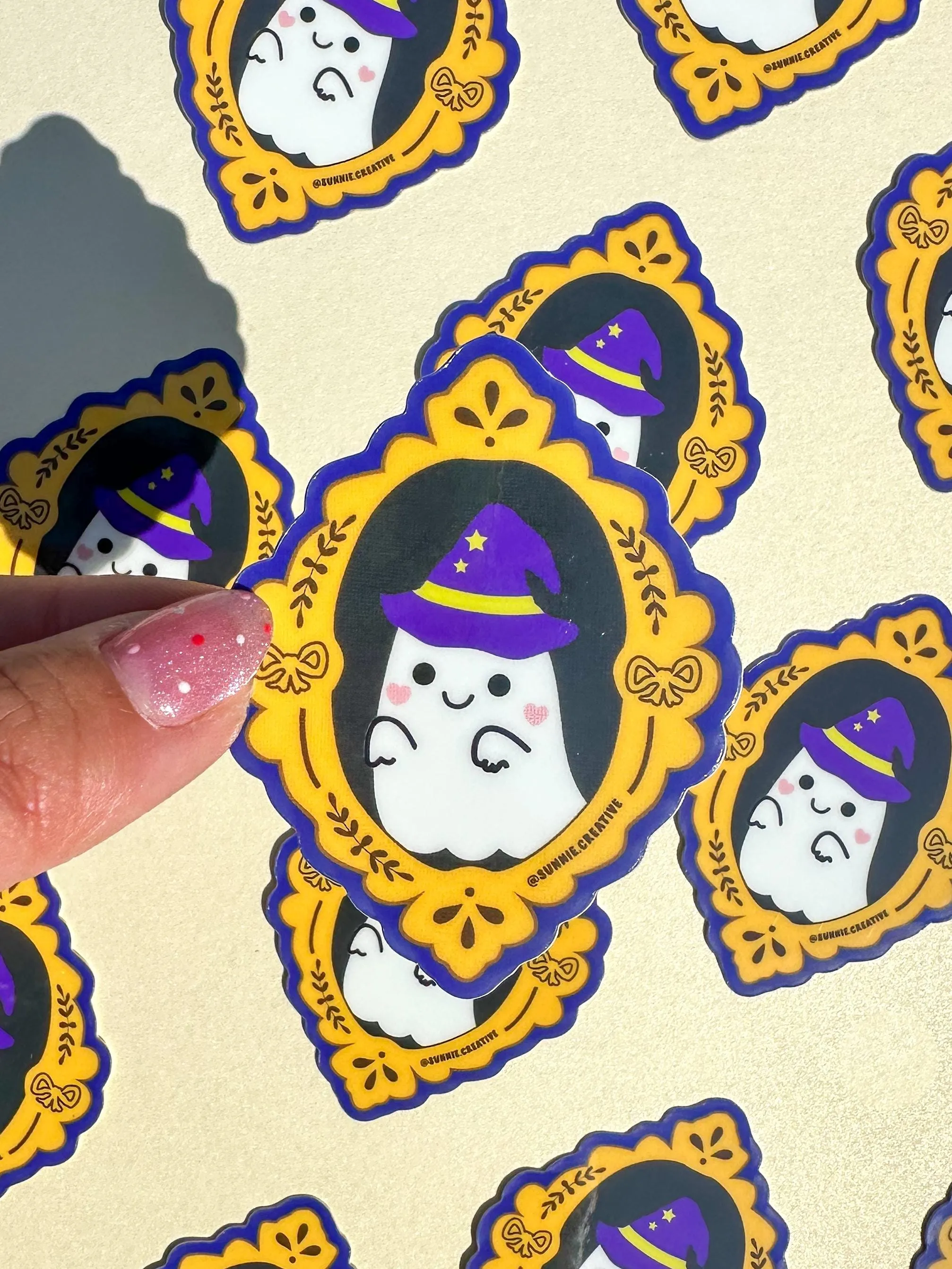 Glowy Ghost Sticker