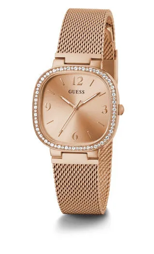 Guess Tapestry Rose Gold Watch