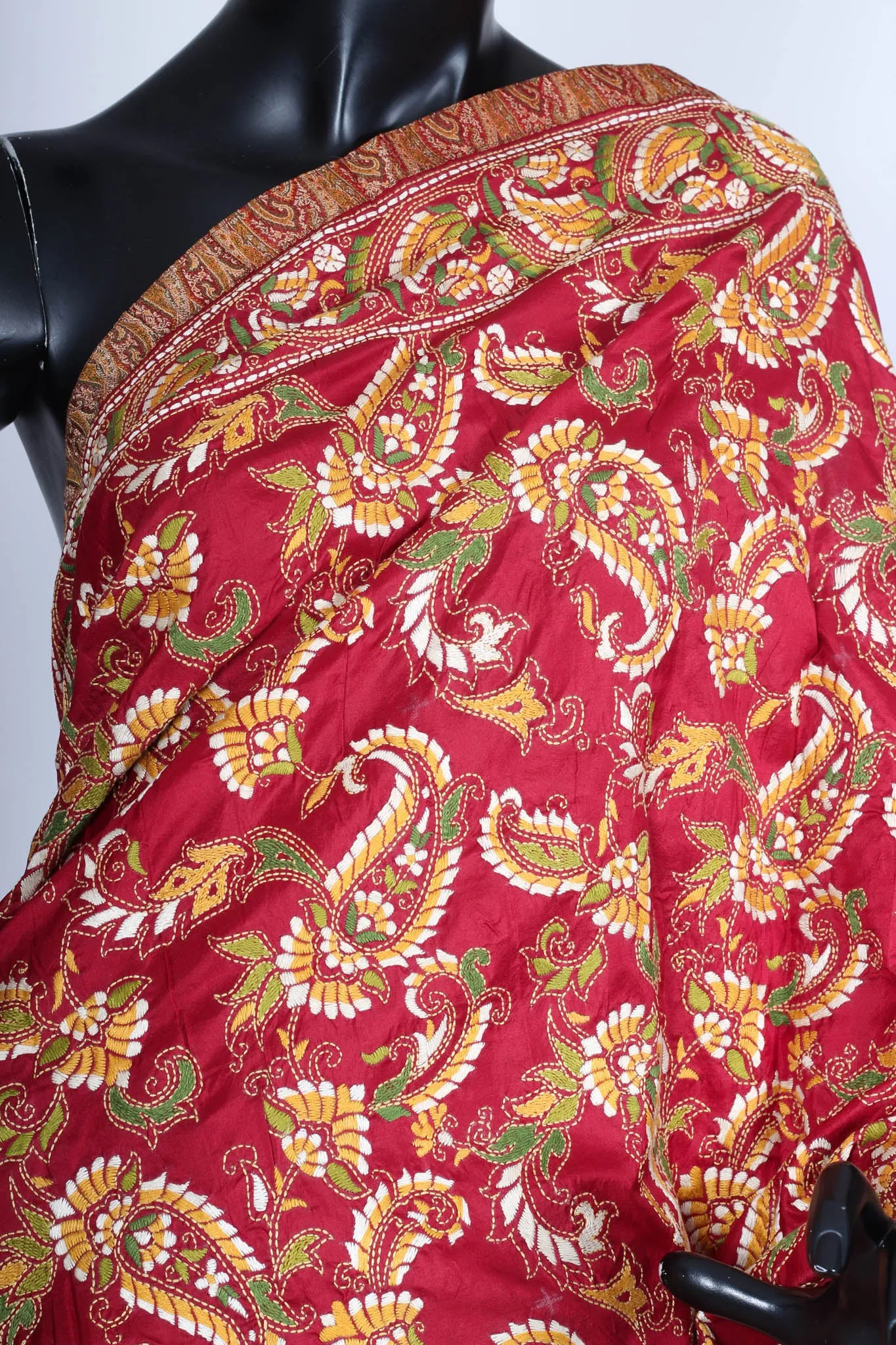 Half and Half Kantha Saree