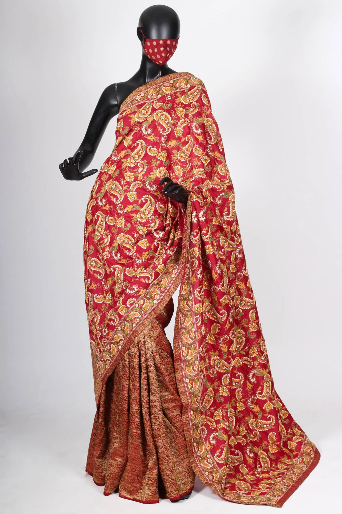 Half and Half Kantha Saree