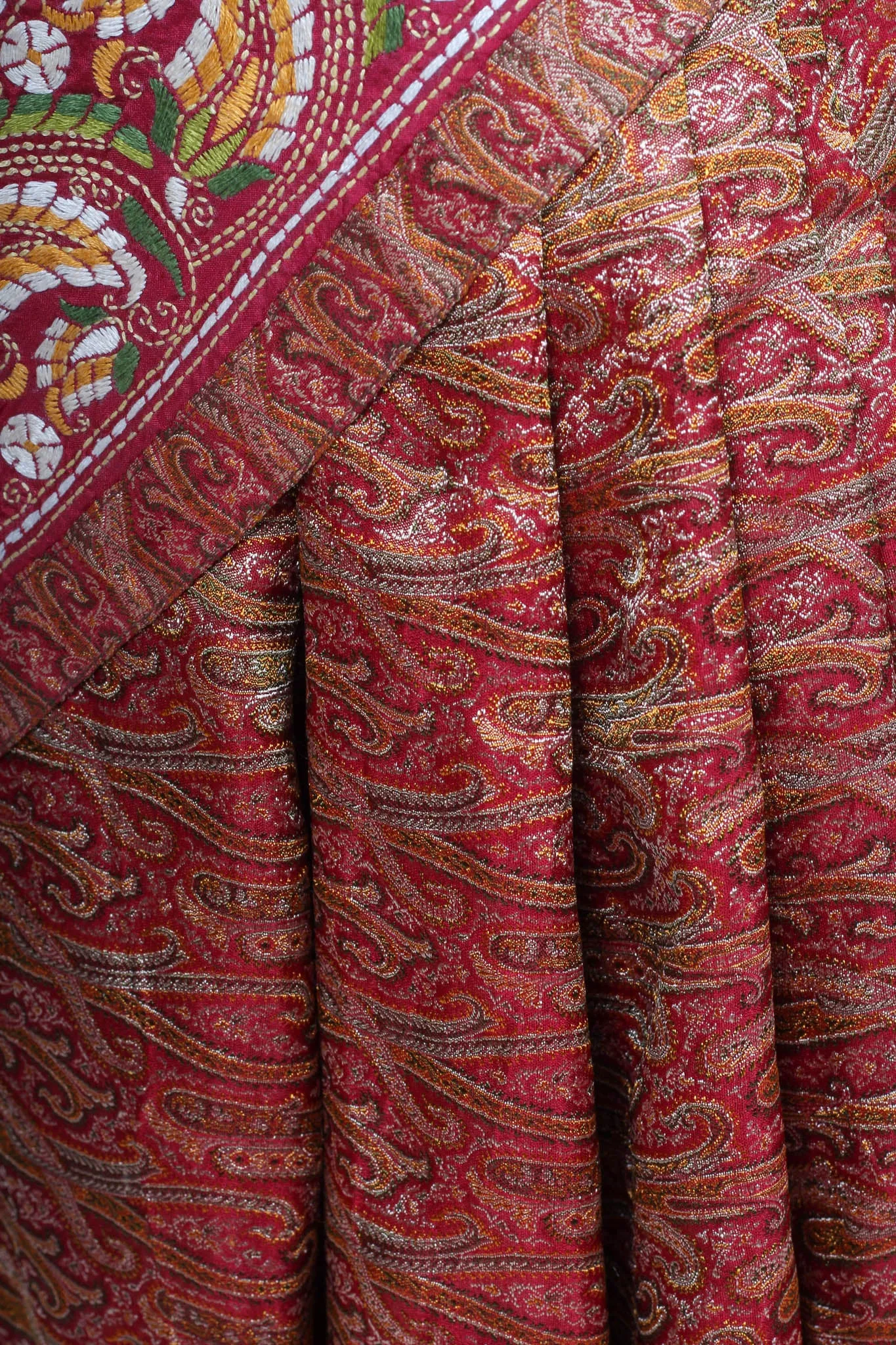 Half and Half Kantha Saree