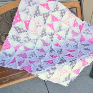 Hourglass Rag Quilt Pattern for Baby