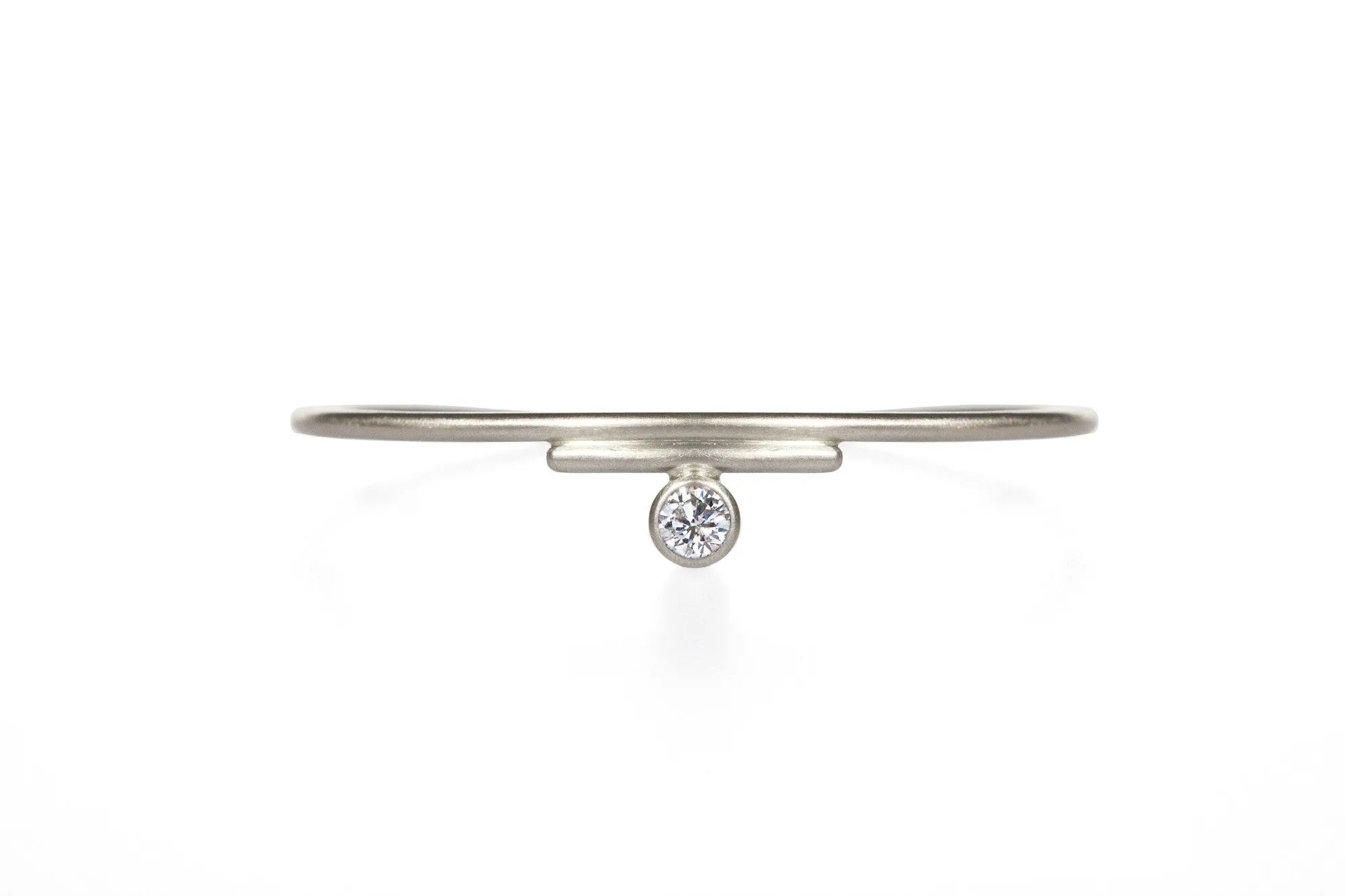 Hugo Bracelet | Stepped Cuff in Diamond & 14k gold