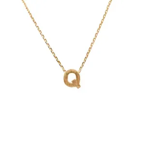 INITIAL Q GOLD NECKLACE