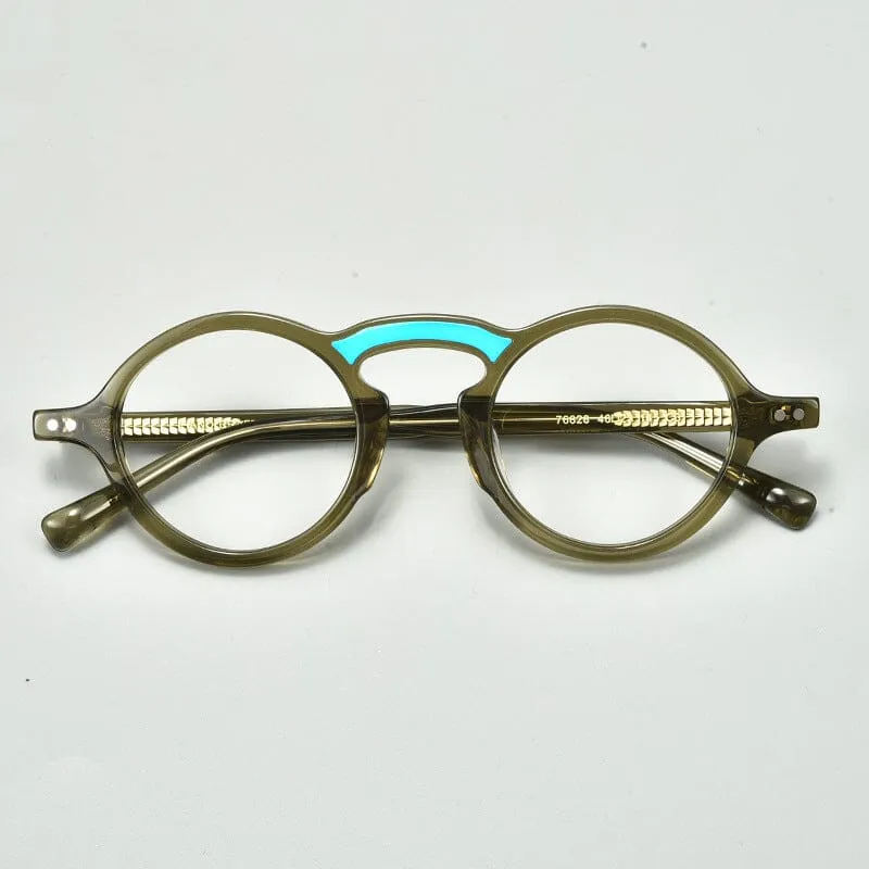 Jax Plate Round Acetate Glasses Frame