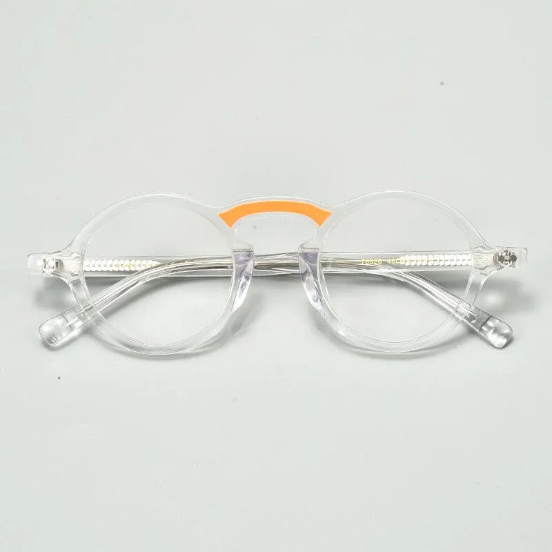 Jax Plate Round Acetate Glasses Frame