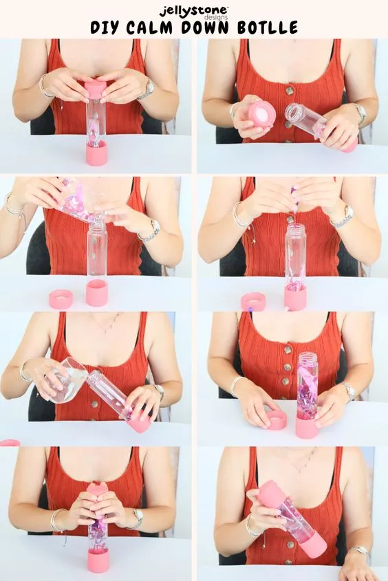 Jellystone DIY Calm Down Sensory Bottle - Fairy Garden